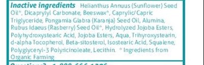 Inactive Ingredients (Spf 40 Us   Adult   Final Label Inactive)